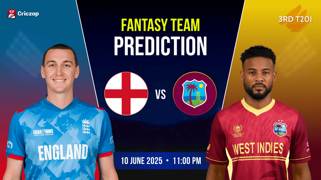 England vs West Indies 3rd T20I Dream 11 Prediction